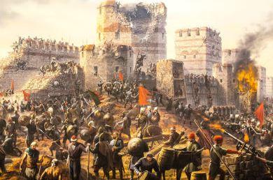 Constantinopla é destruída pelo fogo